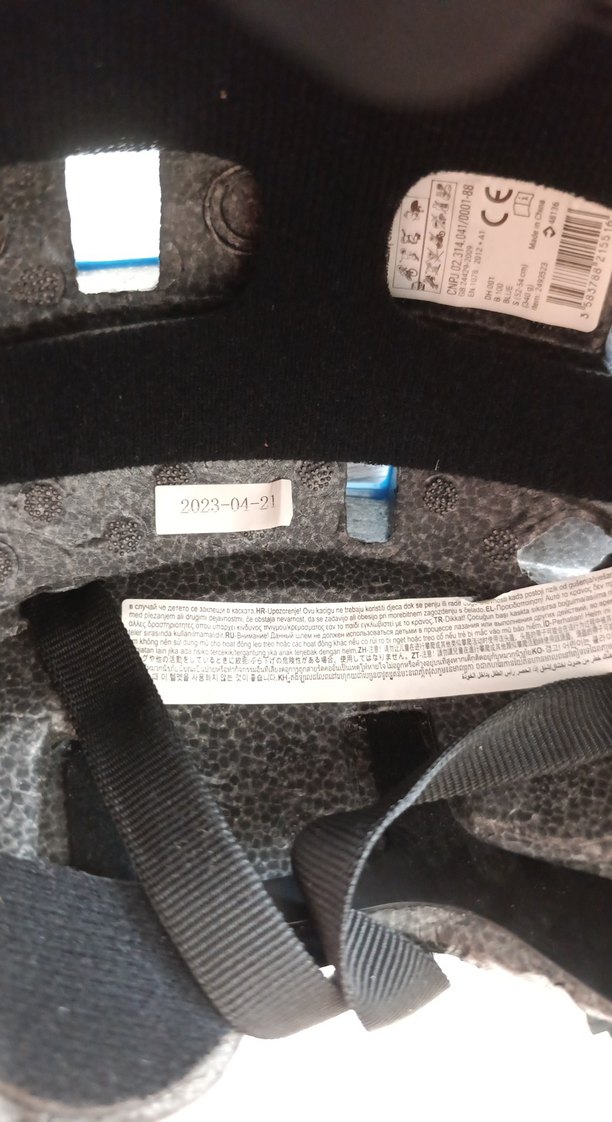 Mavi Mat erkek çocuk bisiklet motor  kaski - Görsel 4