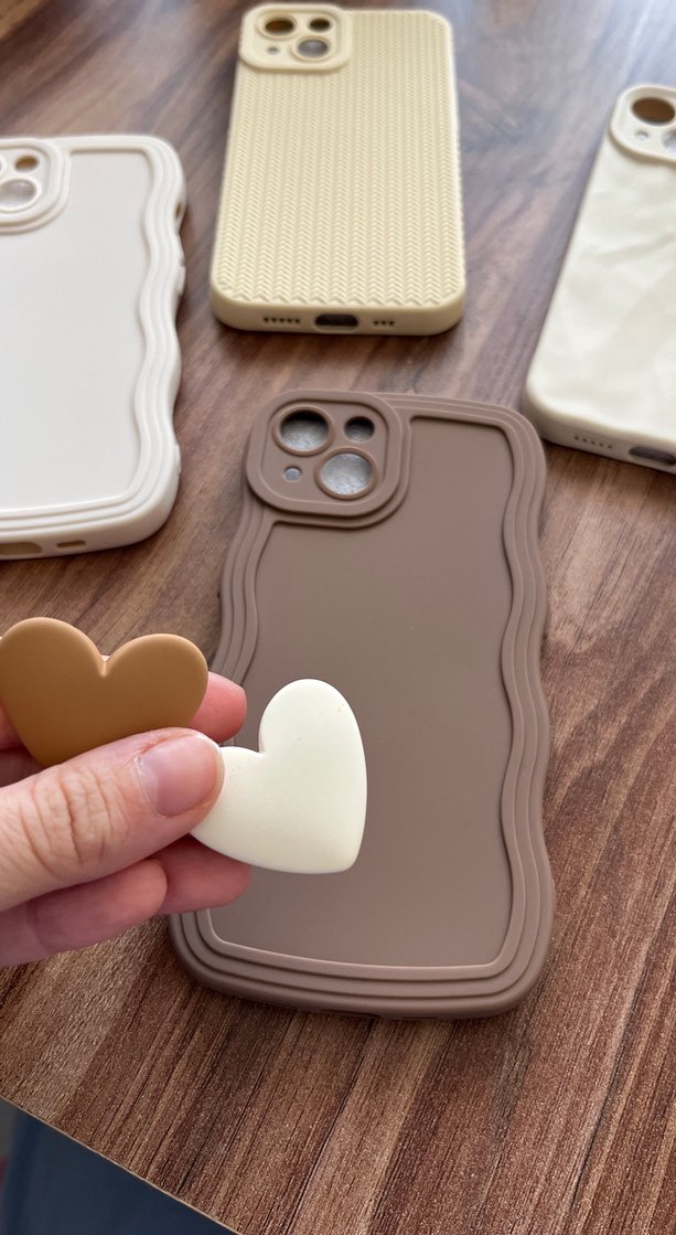 İPhone 13 Bej beyaz  Telefon Kılıfı - Görsel 4