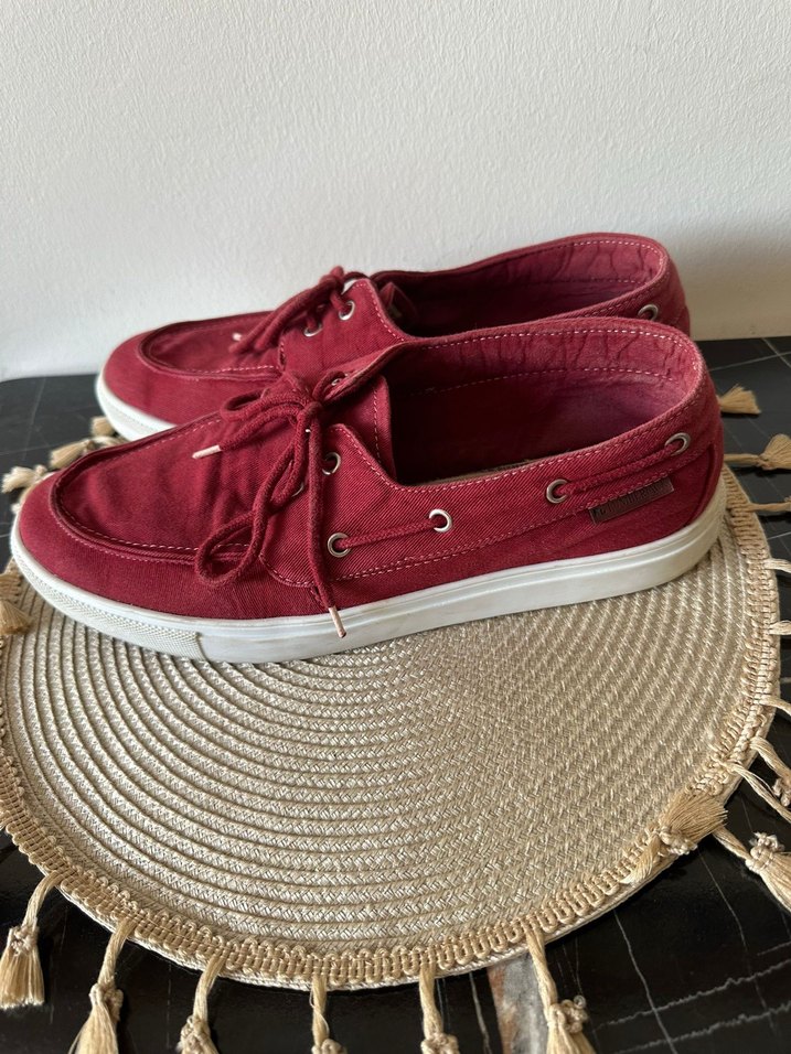 Bordo Süet Erkek Espadril Ayakkabı - Görsel 2