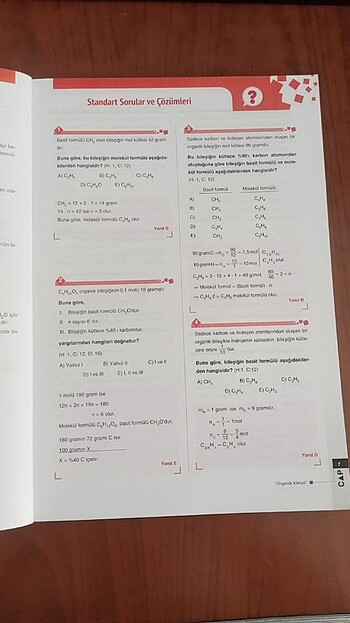 Beden Renk Ayt Organik Kimya Çap konu anlatımlı fasikül 