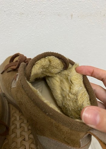 Kürklü Süet Kadın Bot Kahverengi - Görsel 5