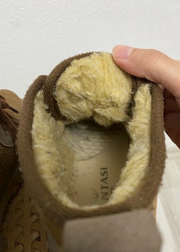 Kürklü Süet Kadın Bot Kahverengi - Görsel 6