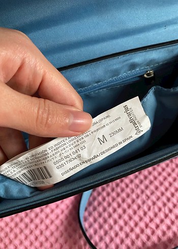 Mavi Deri  gümüş Tokalı Kadın Çanta - Görsel 7