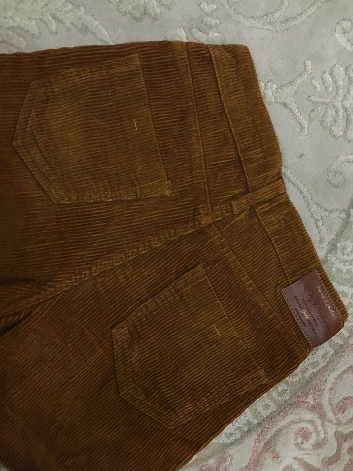 Düğmeli Kadife Kadın Şortu - Görsel 2