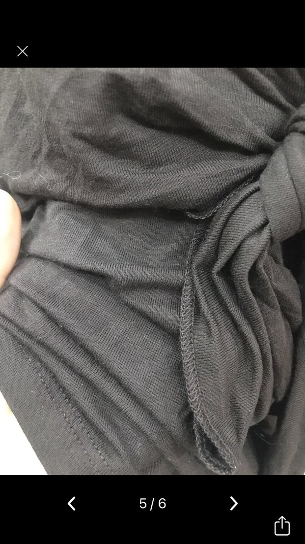 Kahve Uzun Kollu Önü bağcıklı Bluz - Görsel 3