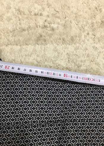 Gri Desenli Kemerli Kadın Kumaş Pantolon - Görsel 5