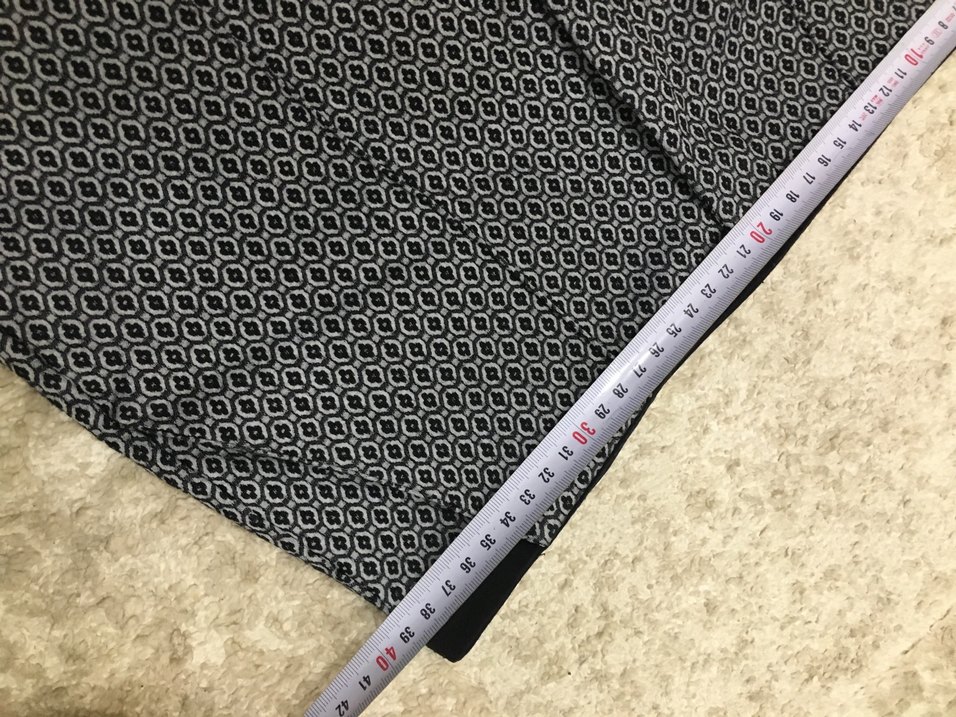 Gri Desenli Kemerli Kadın Kumaş Pantolon - Görsel 4