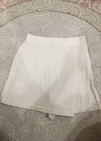 Beyaz Mini Kadın Etek - Görsel 4