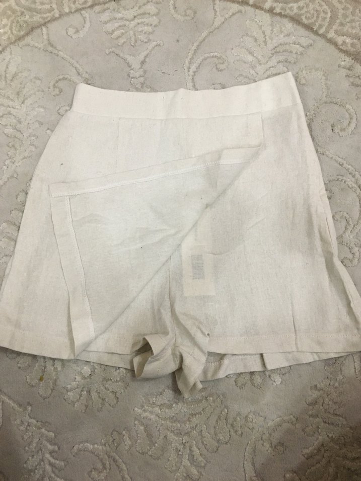 Beyaz Mini Kadın Etek - Görsel 3