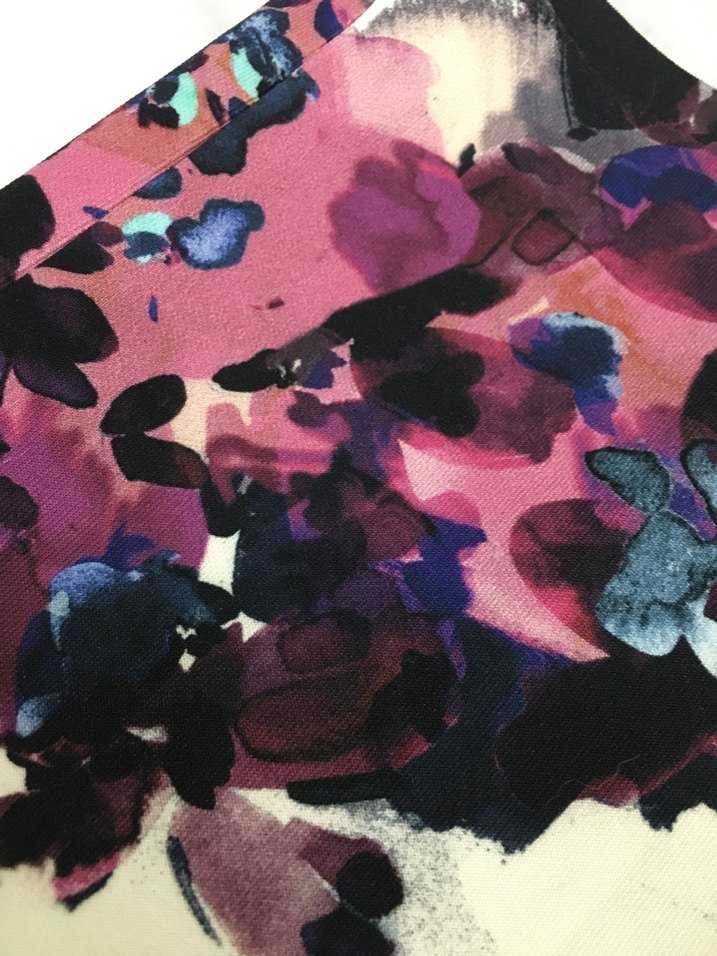 Kadın Çok Renkli Baskılı Midi Kumaş Pantolon - Görsel 2