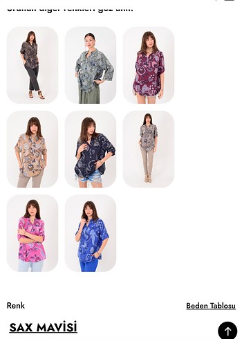 Mavi Batik Desenli Kadın Denim Gömlek - Görsel 7