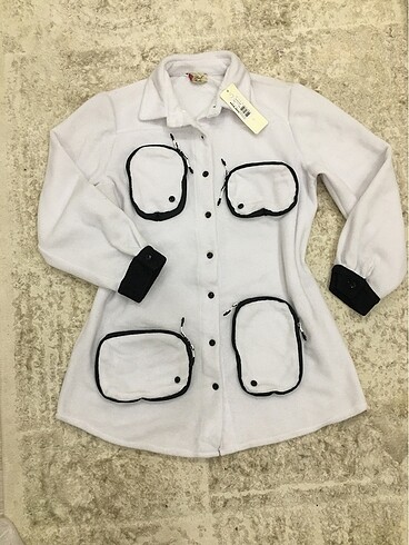 Park moda çep detaylı polar ceket