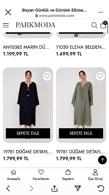Park Bravo Park moda keten elbise