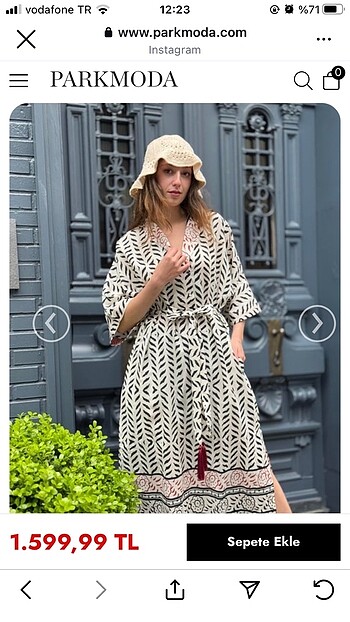 44 Beden Park moda elbise