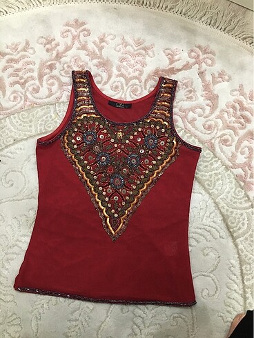 Taşlı tarz bluz