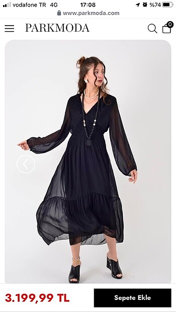Park moda İpek elbise