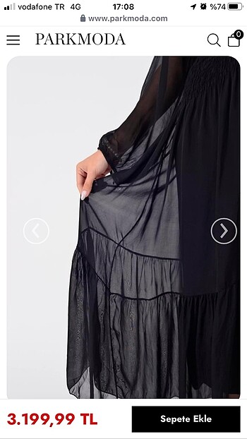 Zara Park moda İpek elbise