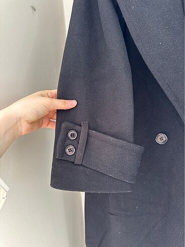 Diğer Siyah Oversize Kaban