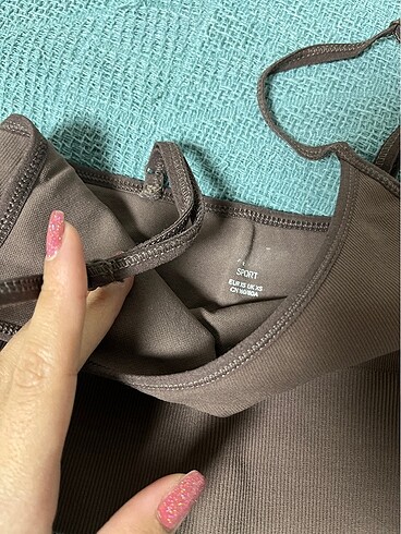 xs Beden kahverengi Renk H&M ikili crop