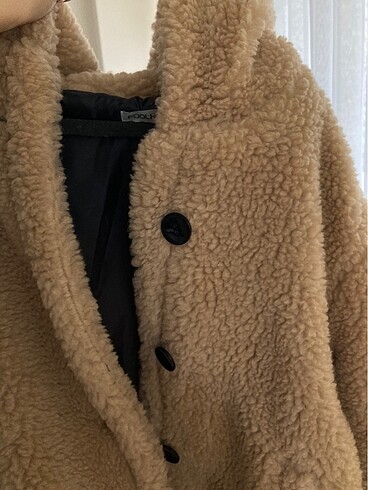 s Beden camel Renk Peluş Kürk