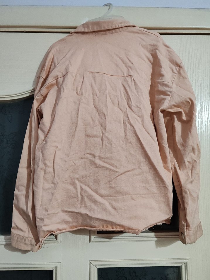 Düğmeli Bej Keten Çocuk Gömlek - Görsel 3