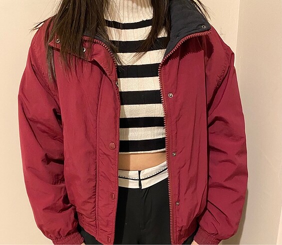 Pull and bear içi yünlü bomber ceket