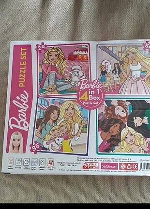 4 farklı modelli barbie puzzle