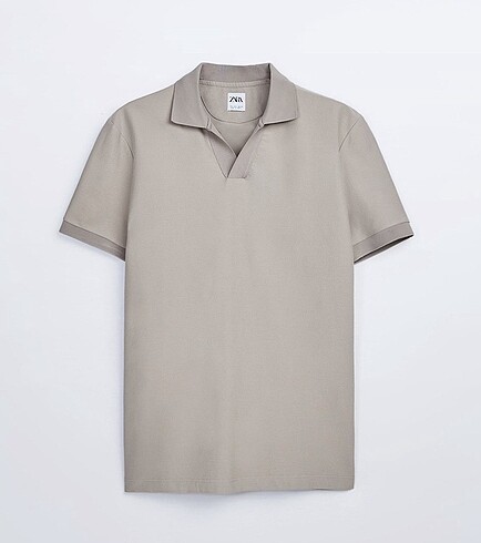 Zara Old Money Dokulu Polo Yaka T-Shirt
