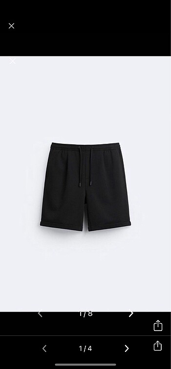 Zara Kompakt Jogger Bermuda Şort