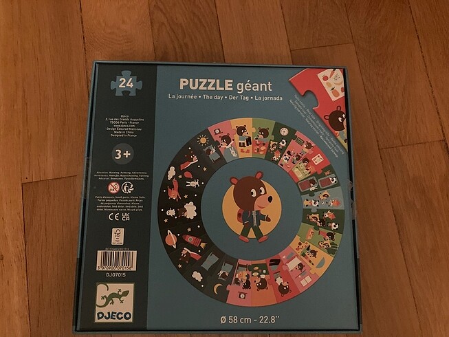 Beden Djeco büyük boyutlu eğitici puzzle