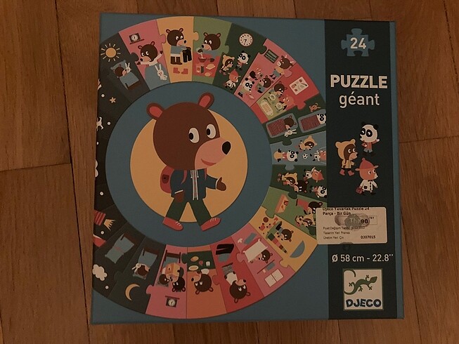 Djeco büyük boyutlu eğitici puzzle
