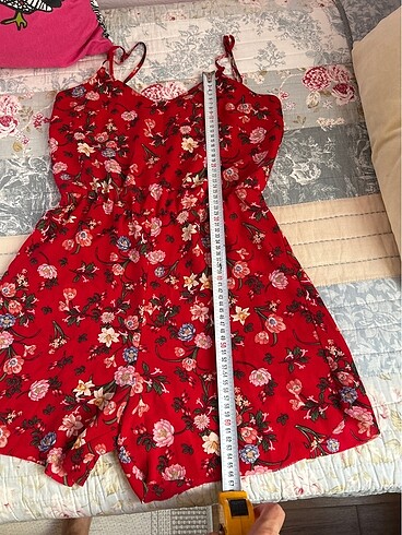 m Beden kırmızı Renk Stradivarius tulum