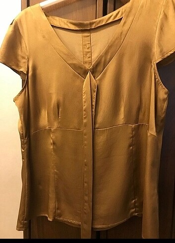 saten bluz L beden vintage