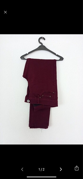 32 beden bordo bayan jean dennys marka