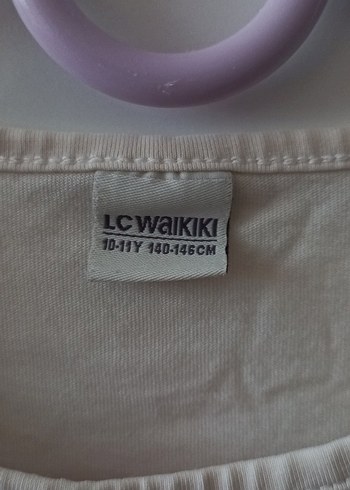 Kız Çocuk Beyaz Dantel Detaylı Nakışlı Tişört - Görsel 10