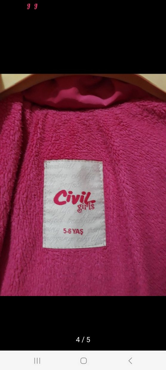 Pembe  Kız Montu - Görsel 4