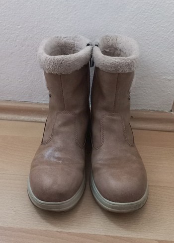 Bej Süet Kürklü Kız Çocuk Botu - Görsel 4