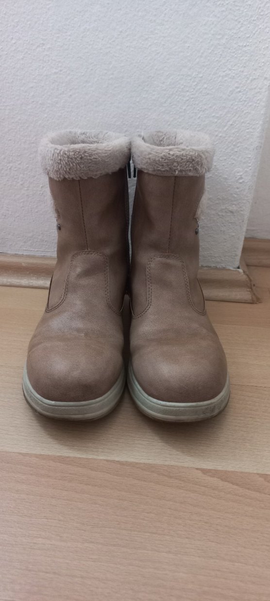 Bej Süet Kürklü Kız Çocuk Botu - Görsel 3