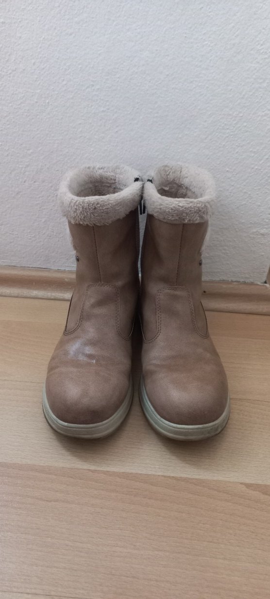 Bej Süet Kürklü Kız Çocuk Botu - Görsel 4