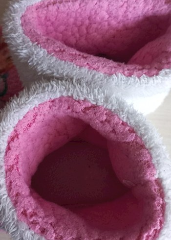 Kız Çocuk Renkli Baskılı Sıcak Ev pandufu - Görsel 2