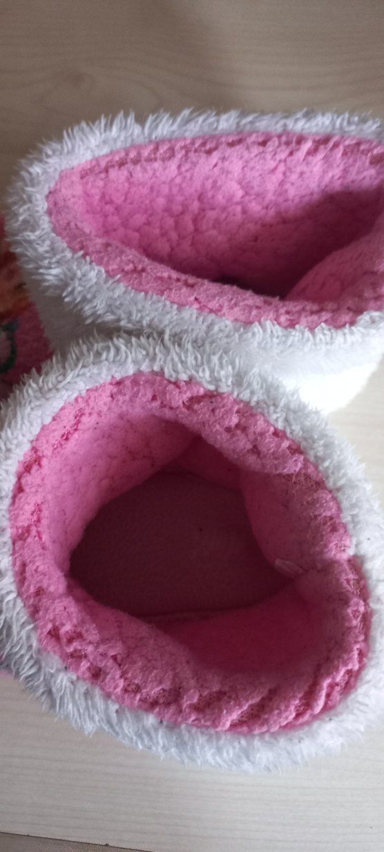 Kız Çocuk Renkli Baskılı Sıcak Ev pandufu - Görsel 2