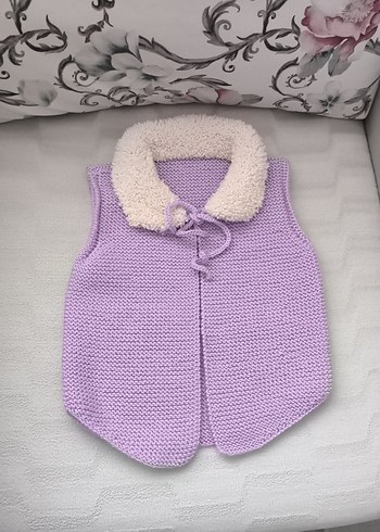 Kız Çocuk Lila Triko Süveter - Görsel 7