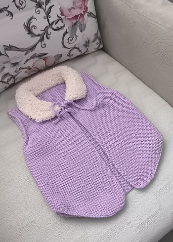 Kız Çocuk Lila Triko Süveter - Görsel 3