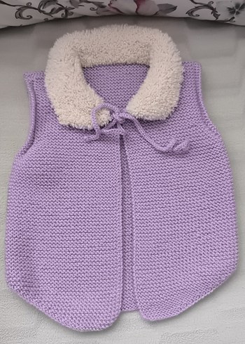 Kız Çocuk Lila Triko Süveter - Görsel 4