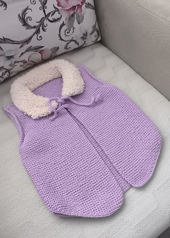 Kız Çocuk Lila Triko Süveter - Görsel 2