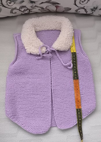 Kız Çocuk Lila Triko Süveter - Görsel 6