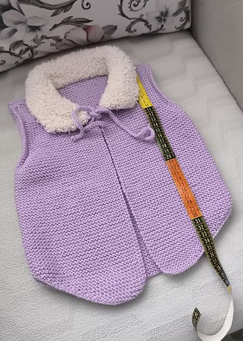 Kız Çocuk Lila Triko Süveter - Görsel 8