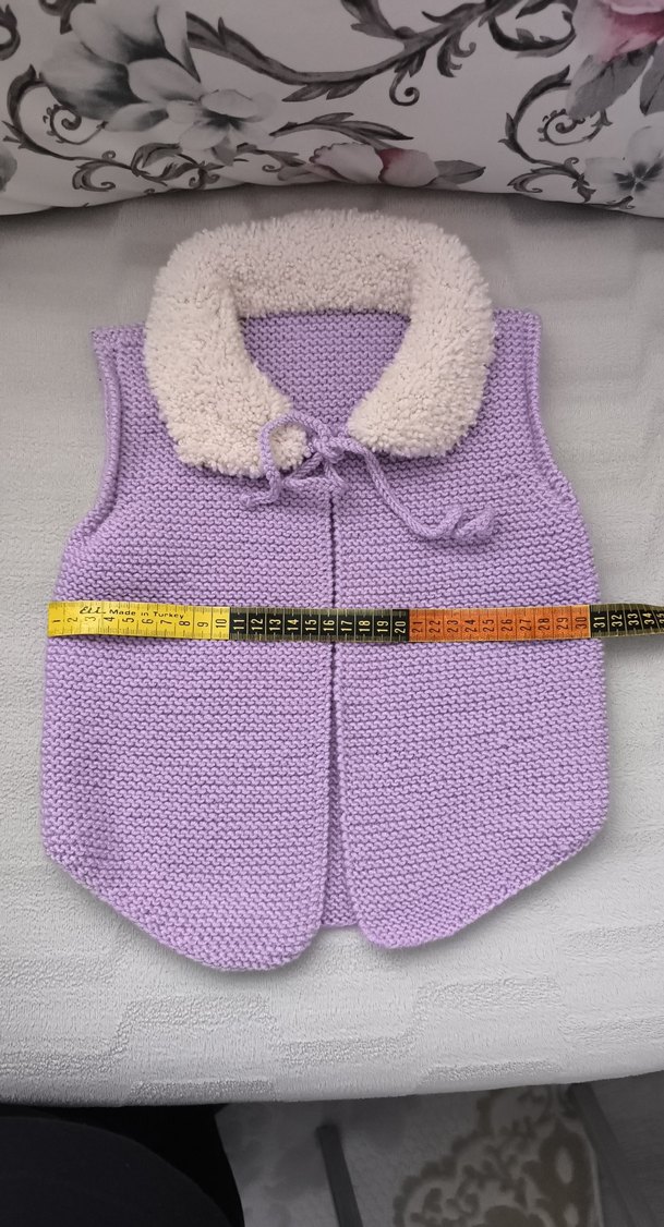 Kız Çocuk Lila Triko Süveter - Görsel 5