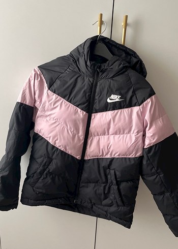 Nike Siyah Pembe Kapusonlu Sisme Mont