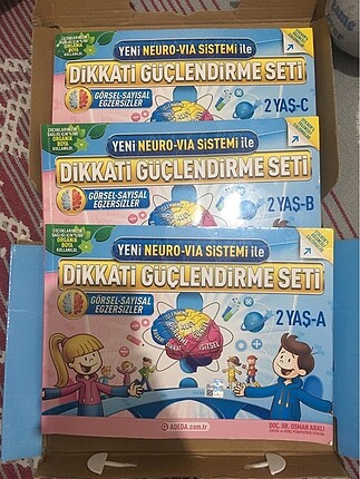 Adeda Dikkati güçlendirme seti 2yaş